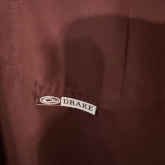 DRAKE WATERFOWL Mens Medium Mississippi State Vented Short Sleeve Button Shirt - Picture 2 of 8